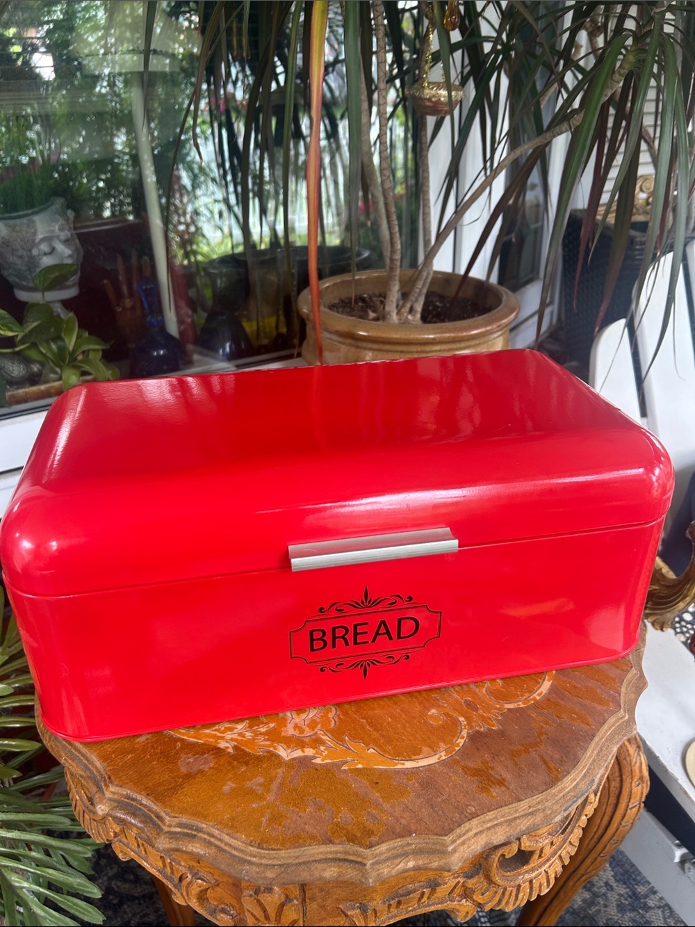 Red Bread Box Storage Container